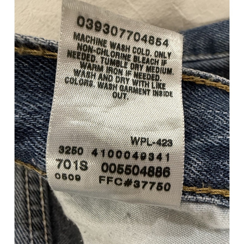 Y2K Levi's 550 Relaxed Fit 34x30(32x29)  Stone Washed Denim Tapered 2009 - Picture 16 of 16